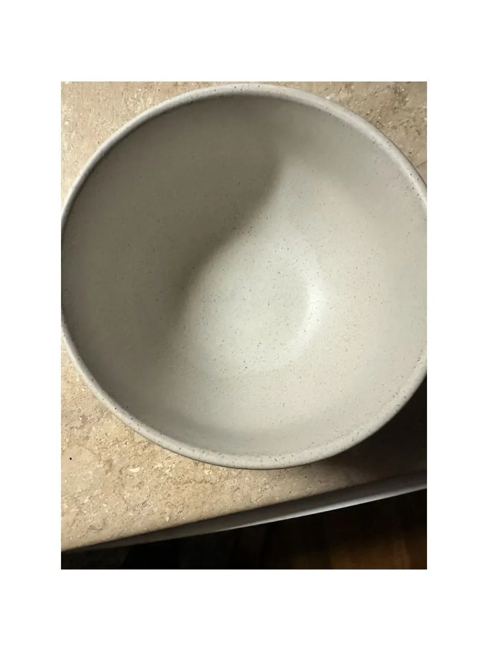 Crate & Barrel White Trees Stoneware Food Mixing Bowl Snowflakes Pine Trees